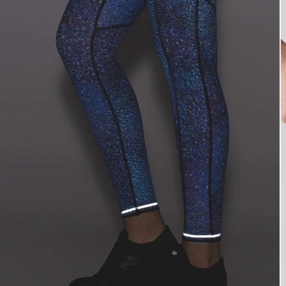 🦄 RARE Lululemon Speed Tight V Strive Multi Mermaid Black 28" - Picture 6 of 14